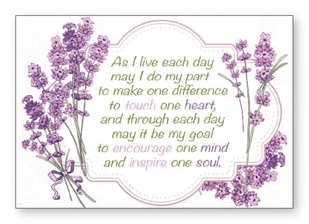 Cbc Post A Plaque With Envelope “As I Live Each Day” 3 Cbc Post A Plaque With Envelope “As I Live Each Day”