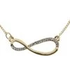 Giftworks Rose Gold Cry Sideways Infinity Necklace GENERAL GIFTS