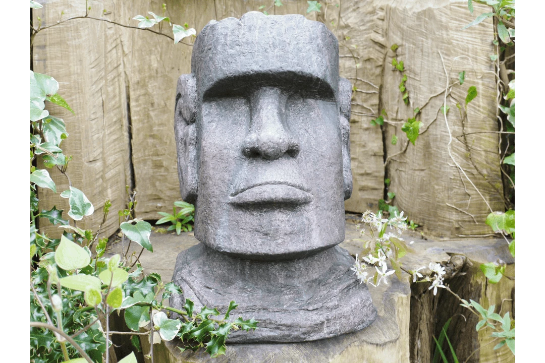 Dutch Brothers Easter Island Garden Head Ornament GENERAL GIFTS 3 Dutch Brothers Easter Island Garden Head Ornament GENERAL GIFTS