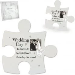 Arora Said With Sentiment Wedding Frame Jigsaw Wall Art