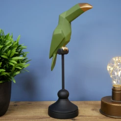 Dutch Brothers GENERAL GIFTS Green Bird On Stand