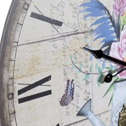 ITEM Flowers Wall Clock With Pendulum 58X2X58 (Pre Order For Mid July) 6 ITEM Flowers Wall Clock With Pendulum 58X2X58 (Pre Order For Mid July)
