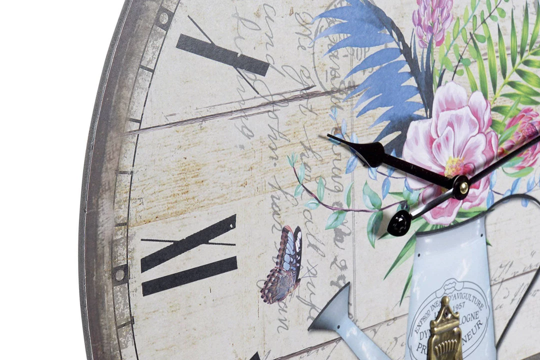 ITEM Flowers Wall Clock With Pendulum 58X2X58 (Pre Order For Mid July) 4 ITEM Flowers Wall Clock With Pendulum 58X2X58 (Pre Order For Mid July)