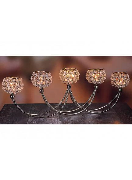 Giftworks THE GRANGE COLLECTION CRYSTAL 5-TEALIGHT HOLDER GENERAL GIFTS 3 Giftworks THE GRANGE COLLECTION CRYSTAL 5-TEALIGHT HOLDER GENERAL GIFTS