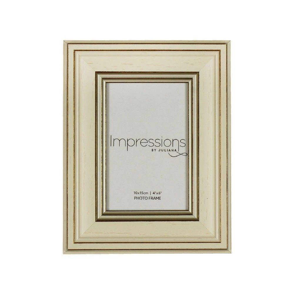 Juliana Impressions Plastic Cream & Gold Photo Frame 5 Juliana Impressions Plastic Cream & Gold Photo Frame