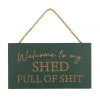Richard Lang Welcome To My SHED Sign