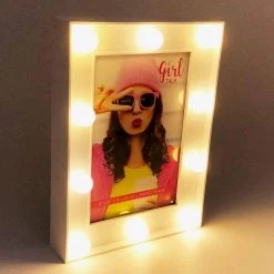 Giftworks 4" X 6" - Girls Photo Frame LED Bulb