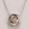 Giftworks Newgrange Living Silver & Rose Gold Ring Pendant 2 Giftworks Newgrange Living Silver & Rose Gold Ring Pendant