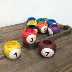 Giftworks Snooker Ball Tealight Holder 5 Giftworks Snooker Ball Tealight Holder