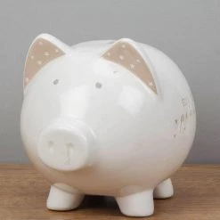 Giftworks Bambino Piggy Bank For Kids 'MY FIRST PENNIES' NOVELTY