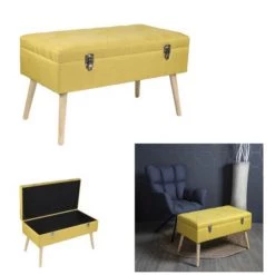 Zentrada Yellow Suitcase Bench