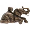 Lesser And Pavey Reflections Bronzed Elephant And Calf Gifts
