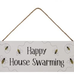Richard Lang GENERAL GIFTS 'Happy House Swarming' Plaque