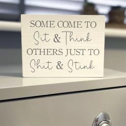 Richard Lang SOME COME TO SIT AND THINK PLAQUE GENERAL GIFTS