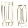 Giftworks Geometric Set Of 2 Tables Gold Side Table