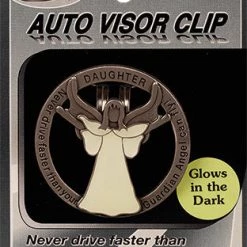 Giftworks GENERAL GIFTS Luminous Guardian Angel Daughter Visor Clip