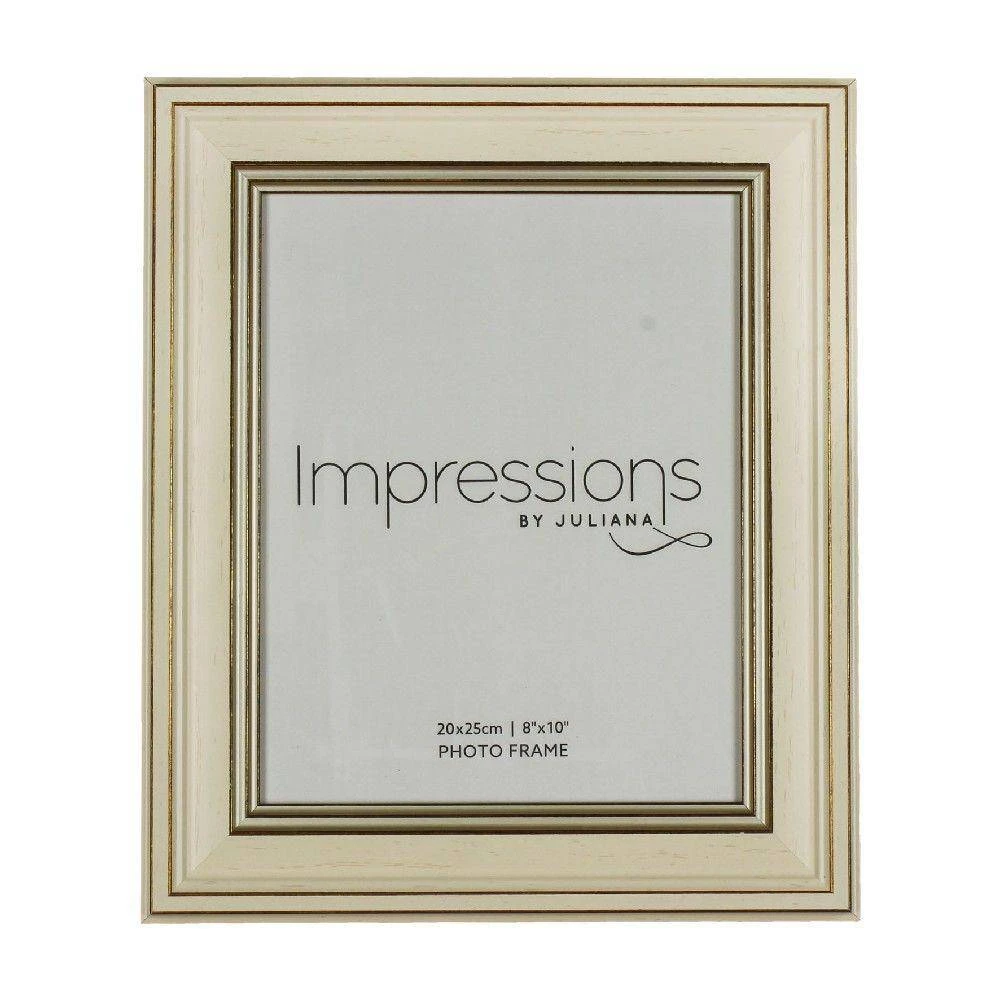 Juliana Impressions Plastic Cream & Gold Photo Frame 3 Juliana Impressions Plastic Cream & Gold Photo Frame