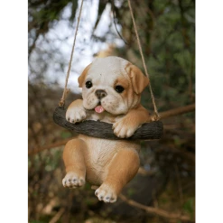 Dutch Brothers GENERAL GIFTS Resin Garden Ornament Bulldog