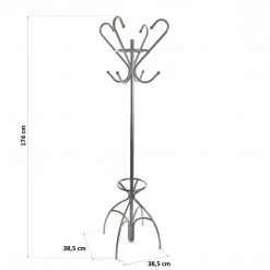 Versa GENERAL GIFTS Silver Coat Stand (Pre Order For June 2021