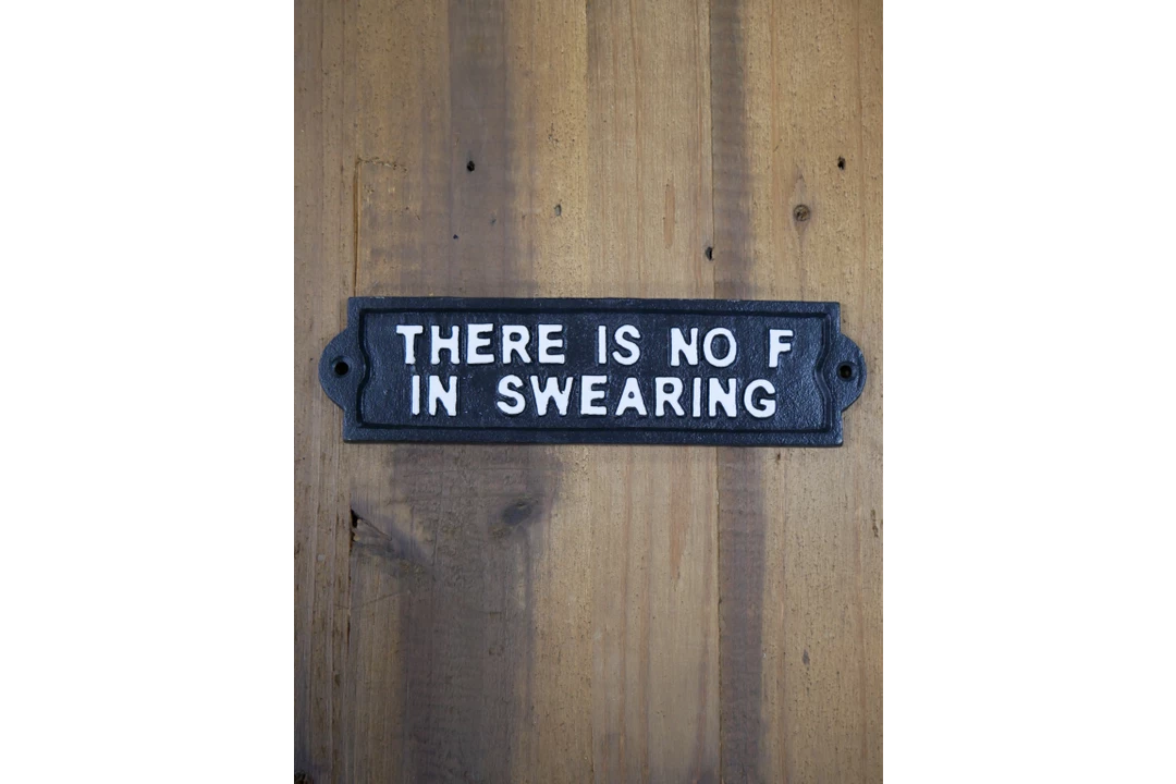Giftworks GENERAL GIFTS Cast Iron Sign (Swearing) 5 Giftworks GENERAL GIFTS Cast Iron Sign (Swearing)