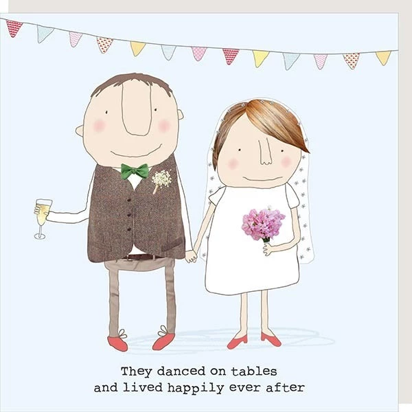 Rosie Made A Thing "They Danced On Tables And Lived Happily Ever After” Greeting Card GENERAL GIFTS 3 Rosie Made A Thing "They Danced On Tables And Lived Happily Ever After” Greeting Card GENERAL GIFTS