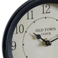 Giftworks GENERAL GIFTS Black Metal Mantel CLock - Bicycle 34X11X25cm