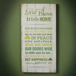 CBC God Bless Our Irish Home Plaque