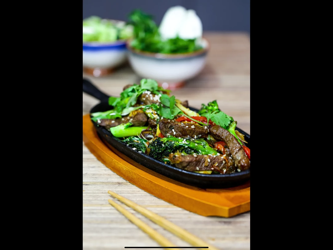 KitchenCraft World Of Flavours Oriental Iron Sizzle Platter 7 KitchenCraft World Of Flavours Oriental Iron Sizzle Platter