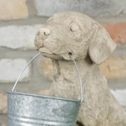 Dutch Brothers Dog Carrying Pot Planter