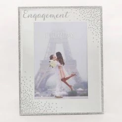 CELEBRATIONS® 5" X 7" - Celebrations Glass Sparkle Frame - Engagement Frames