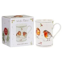 Giftworks WINTER ROBIN GIFTED BOXED MUG GENERAL GIFTS