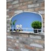 Giftworks Cream Mirror With Shelf GENERAL GIFTS