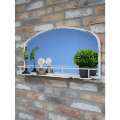 Giftworks Cream Mirror With Shelf GENERAL GIFTS