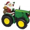 Giftworks SANTA DRIVING HIS JOHN DEERE TRACTOR ORNAMENT