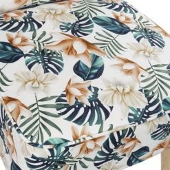 ITEM CHAIR POLYESTER BIRCH 63X66X84 LEAVES MULTICOLORED