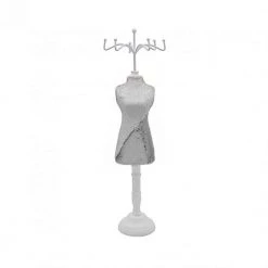 Lesser And Pavey Sequin Mannequin White And Silver 58x14cm
