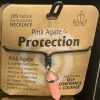 Royal County PINK AGATE FOR PROTECTION GEMSTONE NECKLACE GENERAL GIFTS