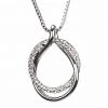 Giftworks SILVER DIAMANTE LOOP PENDANT GENERAL GIFTS