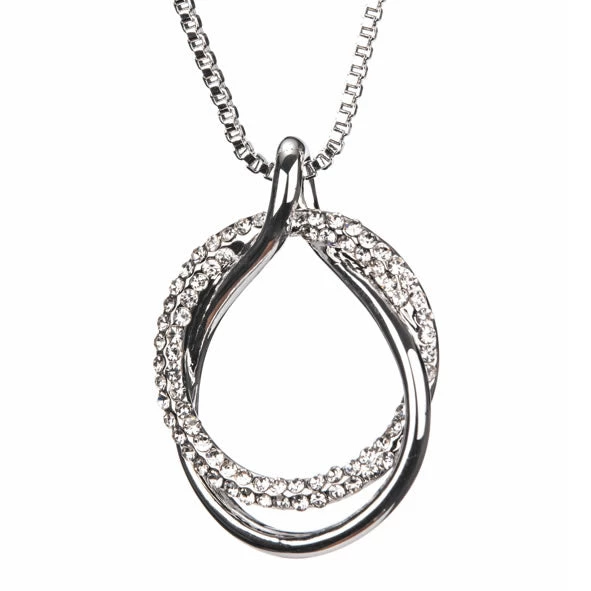 Giftworks SILVER DIAMANTE LOOP PENDANT GENERAL GIFTS 3 Giftworks SILVER DIAMANTE LOOP PENDANT GENERAL GIFTS