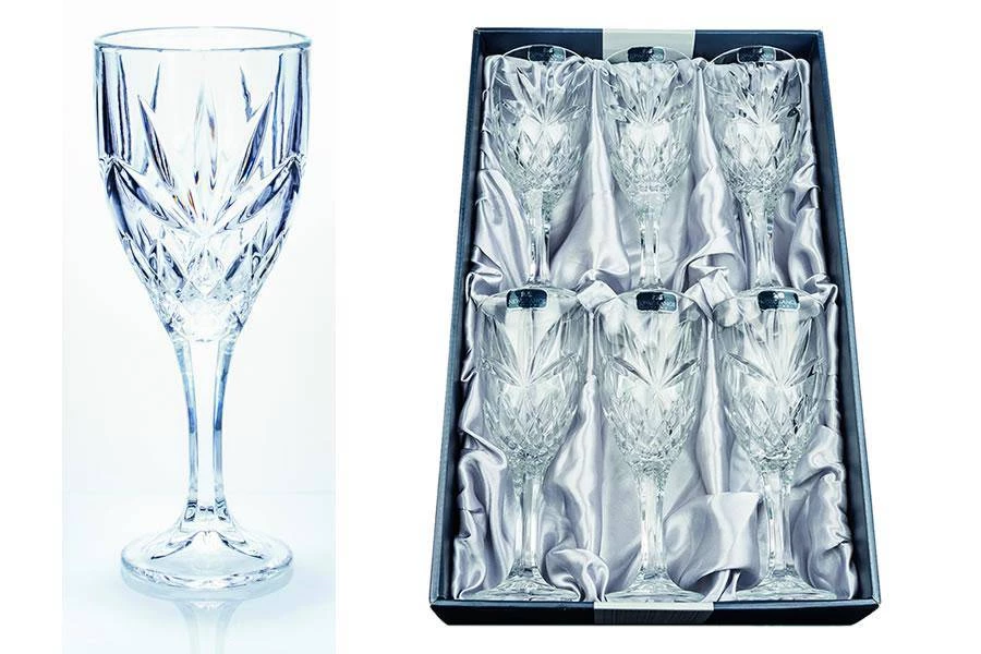 Giftworks GENERAL GIFTS Wine Glasses Set Adare Crystal (6) By Newgrange Living 3 Giftworks GENERAL GIFTS Wine Glasses Set Adare Crystal (6) By Newgrange Living