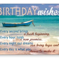 Cbc GENERAL GIFTS Post A Plaque With Envelope “Birthday Wishes”