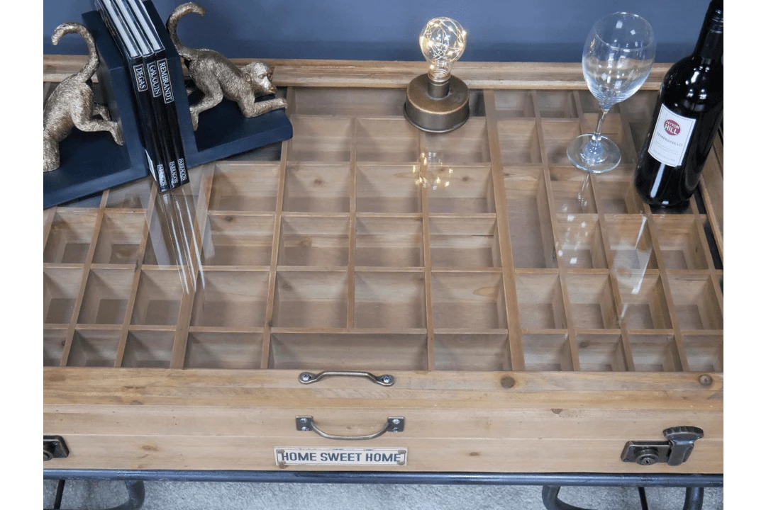 Dutch Brothers GENERAL GIFTS Industrial Furniture Rustic Vintage Trunk Style Coffee Table 7 Dutch Brothers GENERAL GIFTS Industrial Furniture Rustic Vintage Trunk Style Coffee Table