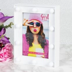 Giftworks 4" X 6" - Girls Photo Frame LED Bulb