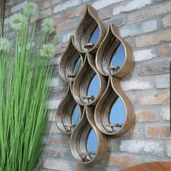 Dutch Brothers GENERAL GIFTS Raindrop Wall Candle Holders