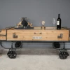 Dutch Brothers GENERAL GIFTS Industrial Furniture Rustic Vintage Trunk Style Coffee Table