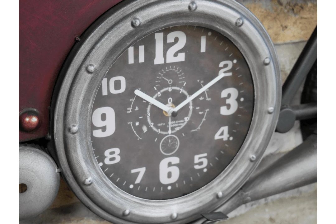 Giftworks GENERAL GIFTS Vintage Motorbike Clock -Gifts For Men 9 Giftworks GENERAL GIFTS Vintage Motorbike Clock -Gifts For Men