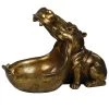 WJSampson GOLD HIPPO DESK FIGURINE 29X16X22CM 2 WJSampson GOLD HIPPO DESK FIGURINE 29X16X22CM