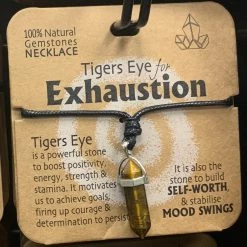 Royal County TIGERS EYE FOR EXHAUSTION GEMSTONE NECKLACE