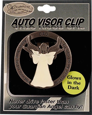 Giftworks GENERAL GIFTS Luminous Guardian Angel Dad Visor Clip 3 Giftworks GENERAL GIFTS Luminous Guardian Angel Dad Visor Clip