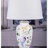 GENERAL GIFTS The Grange Collection Ceramic Bird With Flower Lamp